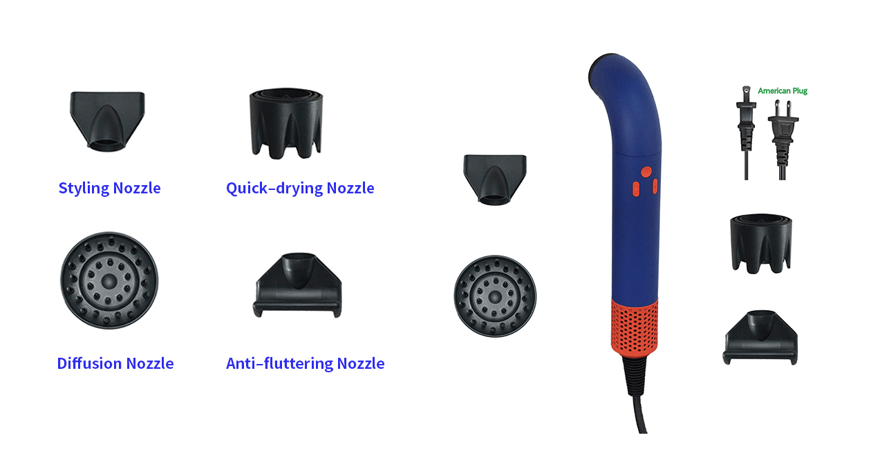 Curved Body Hair Dryer Curved Body Hair Dryer