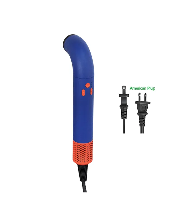 USA201 blue Curved Body Hair Dryer