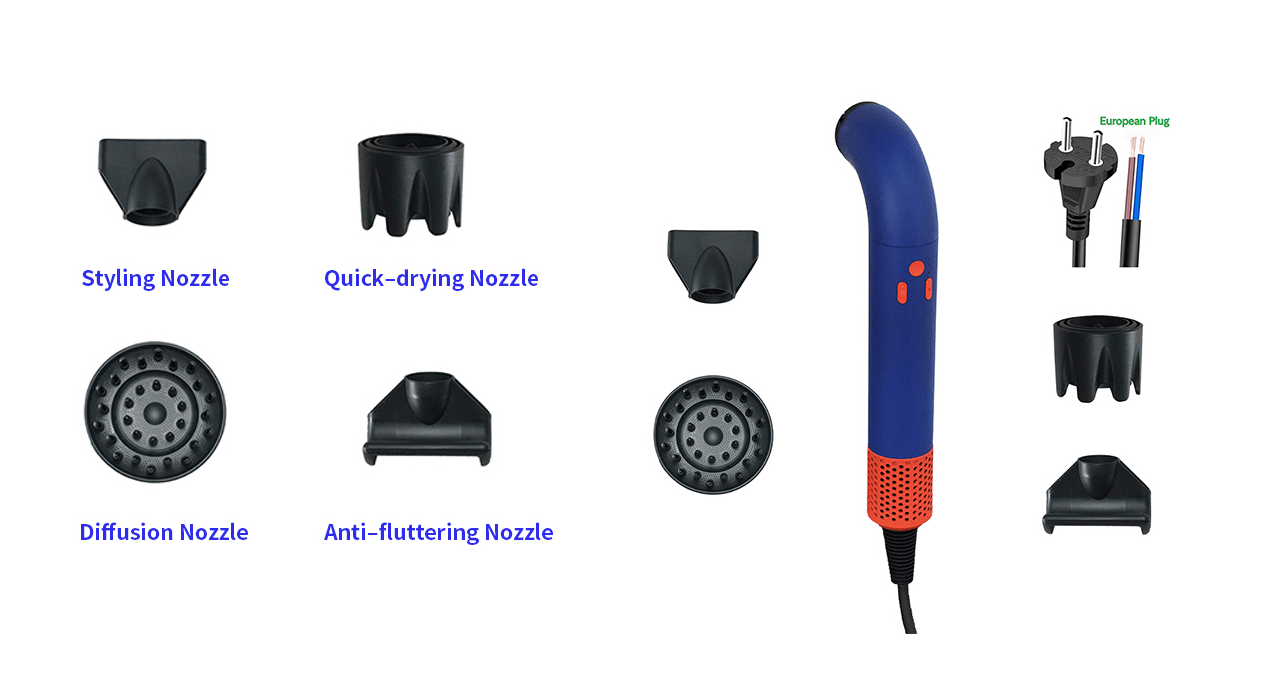 Professional Curved Tube Hair Dryer Professional Curved Tube Hair Dryer