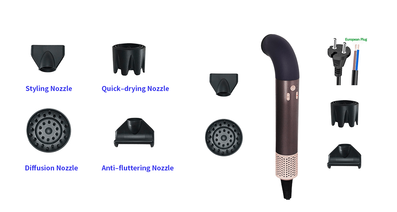 Customizable Curved Tube Hair Dryer Customizable Curved Tube Hair Dryer