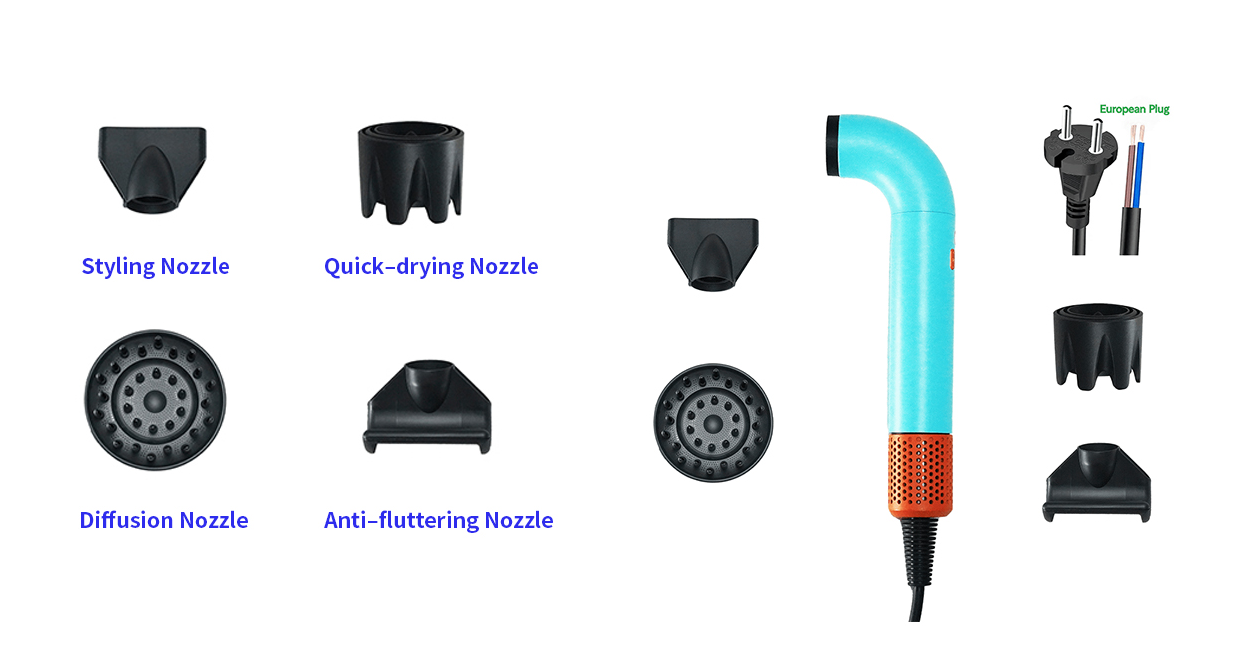 Curved Nozzle Hair Dryer Curved Nozzle Hair Dryer