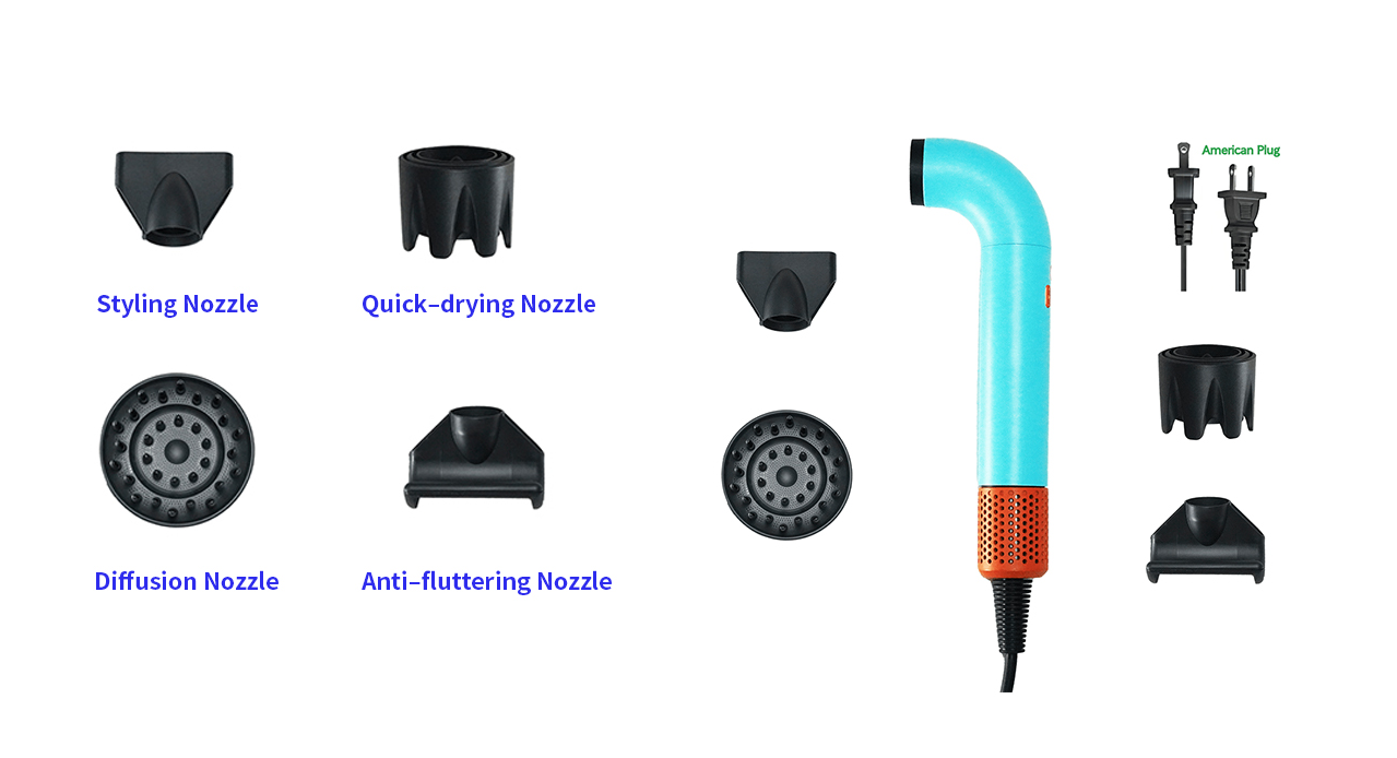 Curved Tube Hair Dryer Curved Tube Hair Dryer