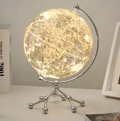 Sailboat Decor World Map 3d Beautiful 2024 New Products Illuminated World Novelty Gifts Globe Earth Globe Decor Globe