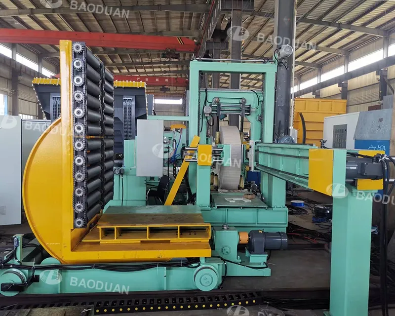 Tilter with conveyor line