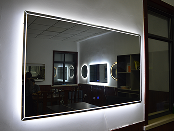 Frameless modern bathroom smart mirror Frameless modern bathroom smart mirror