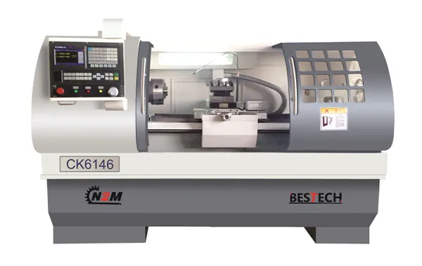 CK6146 Flat bed CNC lathe with hardened rails