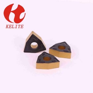 Yellow And Black Color WNMG080408-ZT CNC Turning Inserts Carbide Lathe Tools For Steel