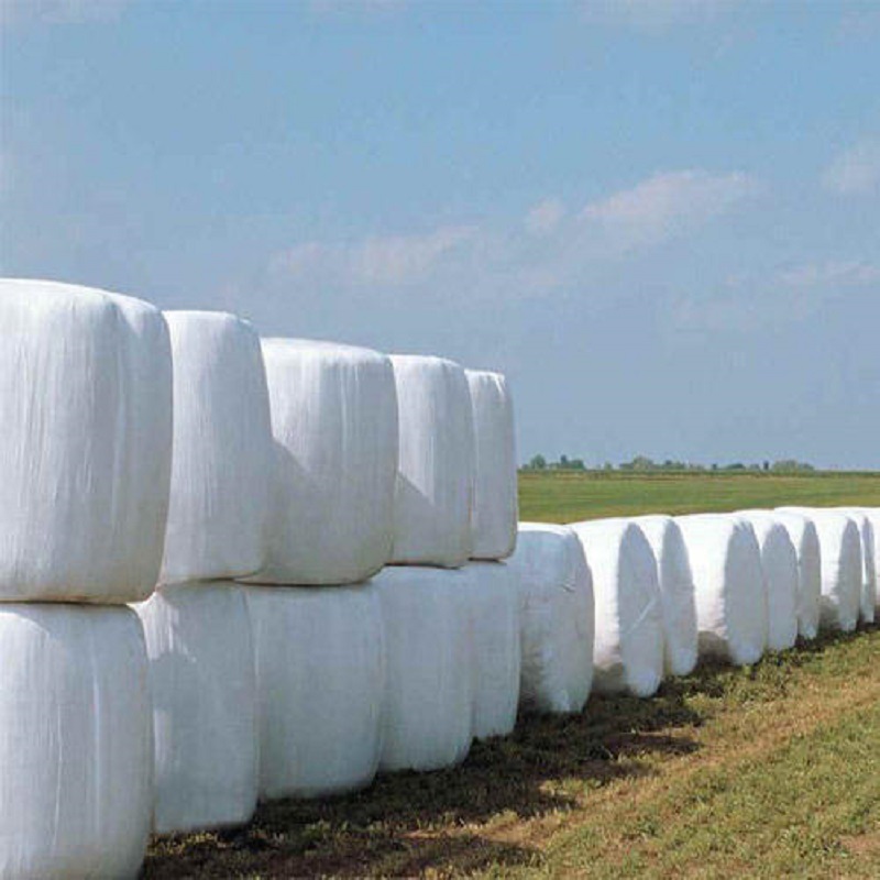 LLDPE Co-Extrusion White 750mm Multi-Layer 100% Recyclable Silage Balewrap Film
