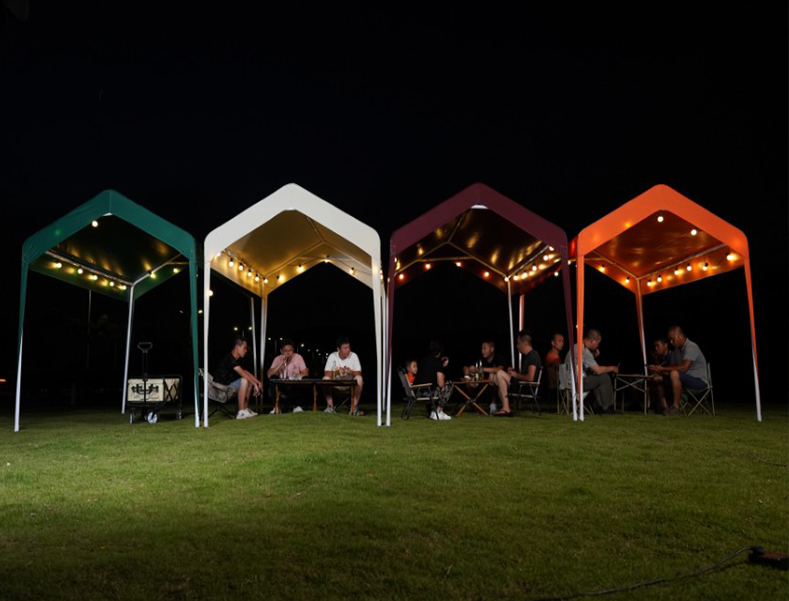 Night Market Stall Tent with Side Panels Night Market Stall Tent with Side Panels