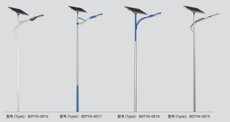 Decorative solar LED street light with photovoltaic panel and LiFePO4 battery Decorative solar LED street light with photovoltaic panel and LiFePO4 battery
