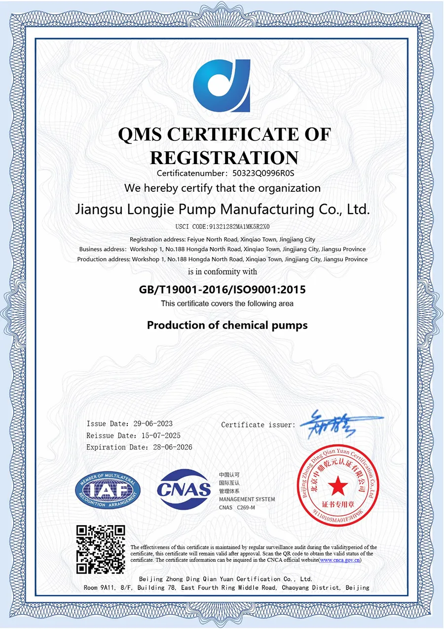 Quality Management System Certification