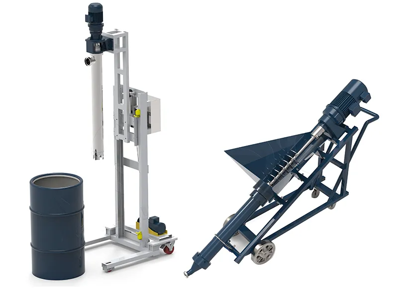 L-type portable single-screw pump
