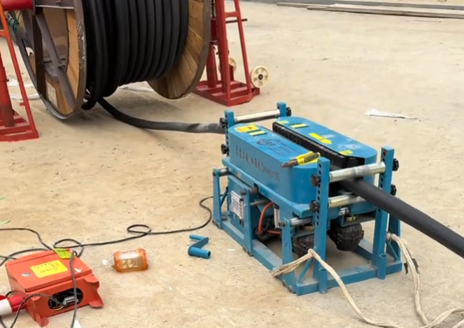 .Efficient Cable Pulling with the Enhanced 900 Conveyor. .Efficient Cable Pulling with the Enhanced 900 Conveyor.