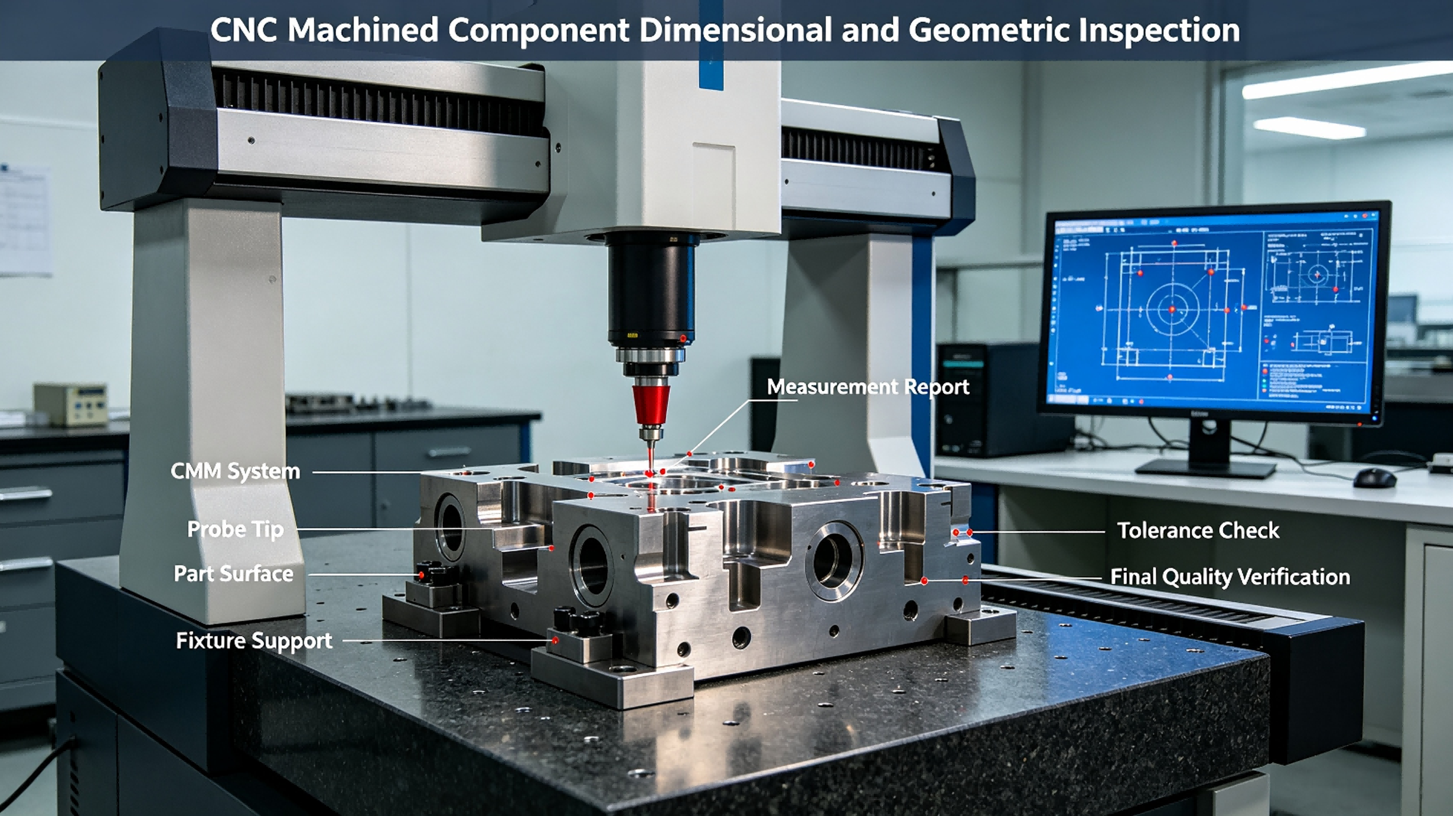 CNC Machined Component Dimensional and Geometric Inspection CNC Machined Component Dimensional and Geometric Inspection