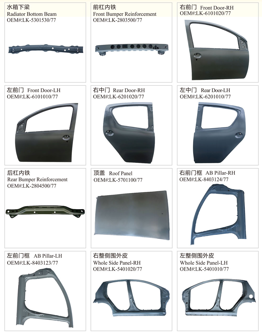 Auto Body Parts  for Byd F0