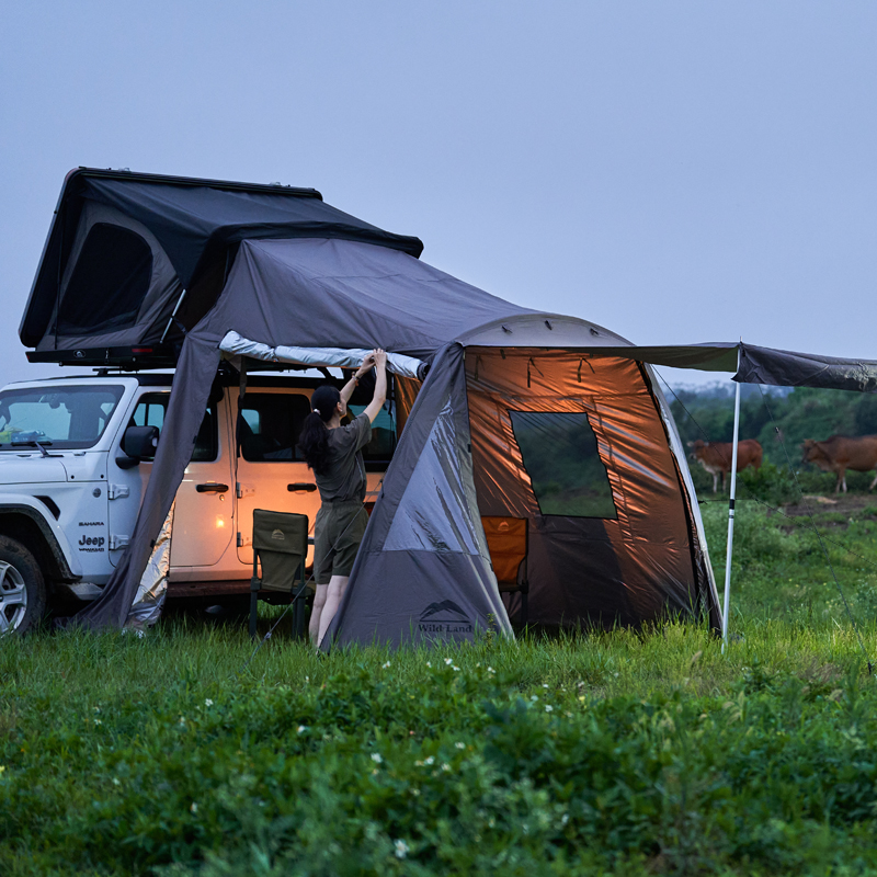 Car mounted push-pull tent Car mounted push-pull tent