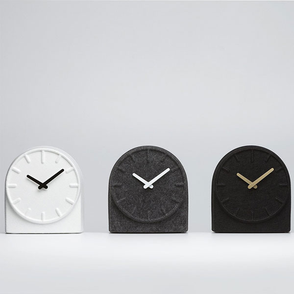 Reloj de fieltro de pared divertido ecológico para la decoración del hogar