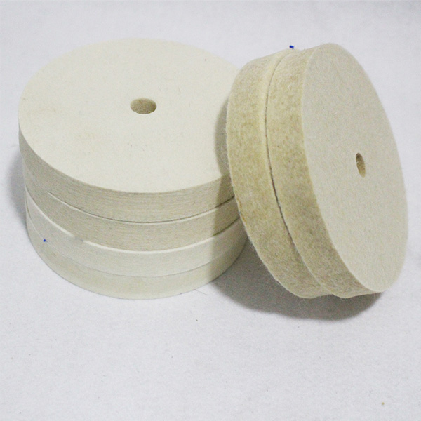 Disco de polimento / roda com feltro de lã 100% de saída de fábrica