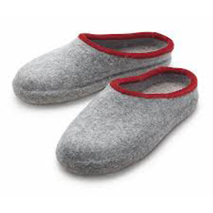 warm multi-colored handmade family soft Felt easy slippers