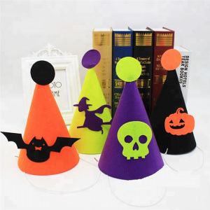 Decoración de fiesta de Halloween animal fieltro sombrero diseño sombrero de fiesta