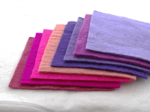 buntes gepresstes Wollfilzblatt