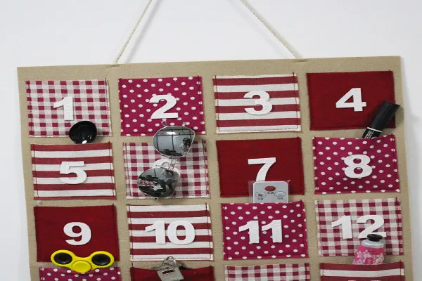 Home 24 Pockets 2 Layers Felt Closet Hanging Organizer 