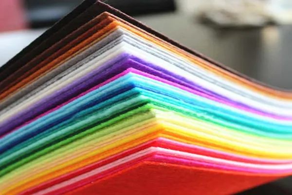 Melhor qualidade de feltro de mistura de cores 50% feltro de lã
