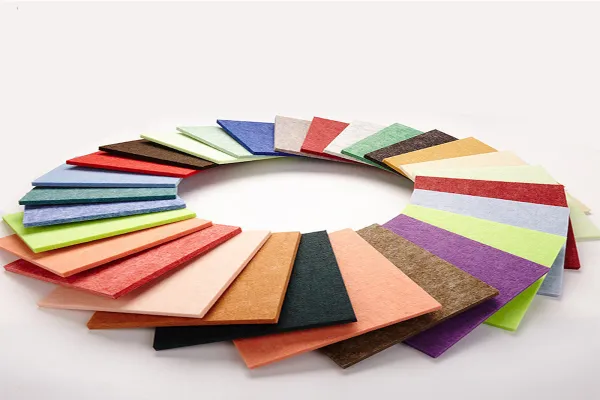 100% 3D Polyester Felt Sound Insulation Acoustic Wall Boards 