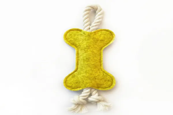 New trend Poop Bags Chewing Training Felt Fabric Dog Rope Toys For Chewers