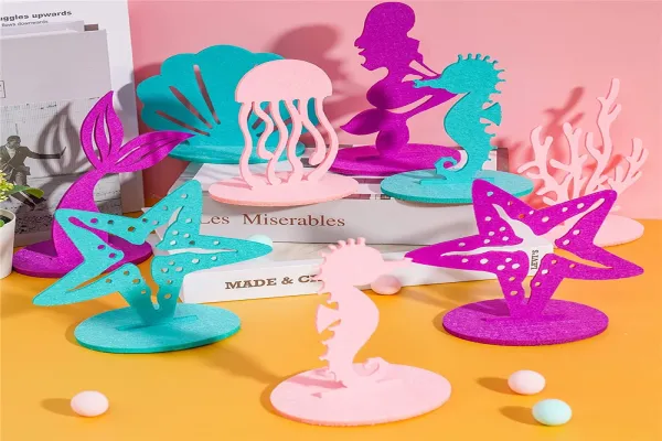 Accept customization Decorations Felt Birthday Decoration Table Centerpieces