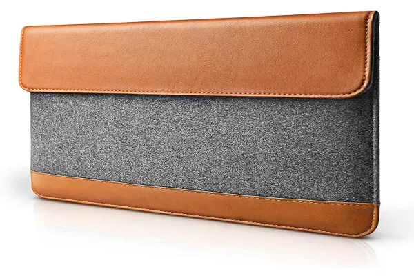 Slim Tablet Sleeve Case for 10.9-inch ,  Leather Felt Bag with Accessory Pocket