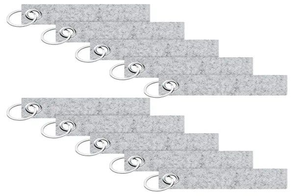 Available in a variety of colors Felt key chain