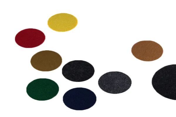 Gray Round Placemats Office Coffee Dining Party Felt Coaster