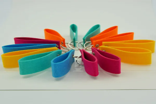 Various colors Felt Keychain