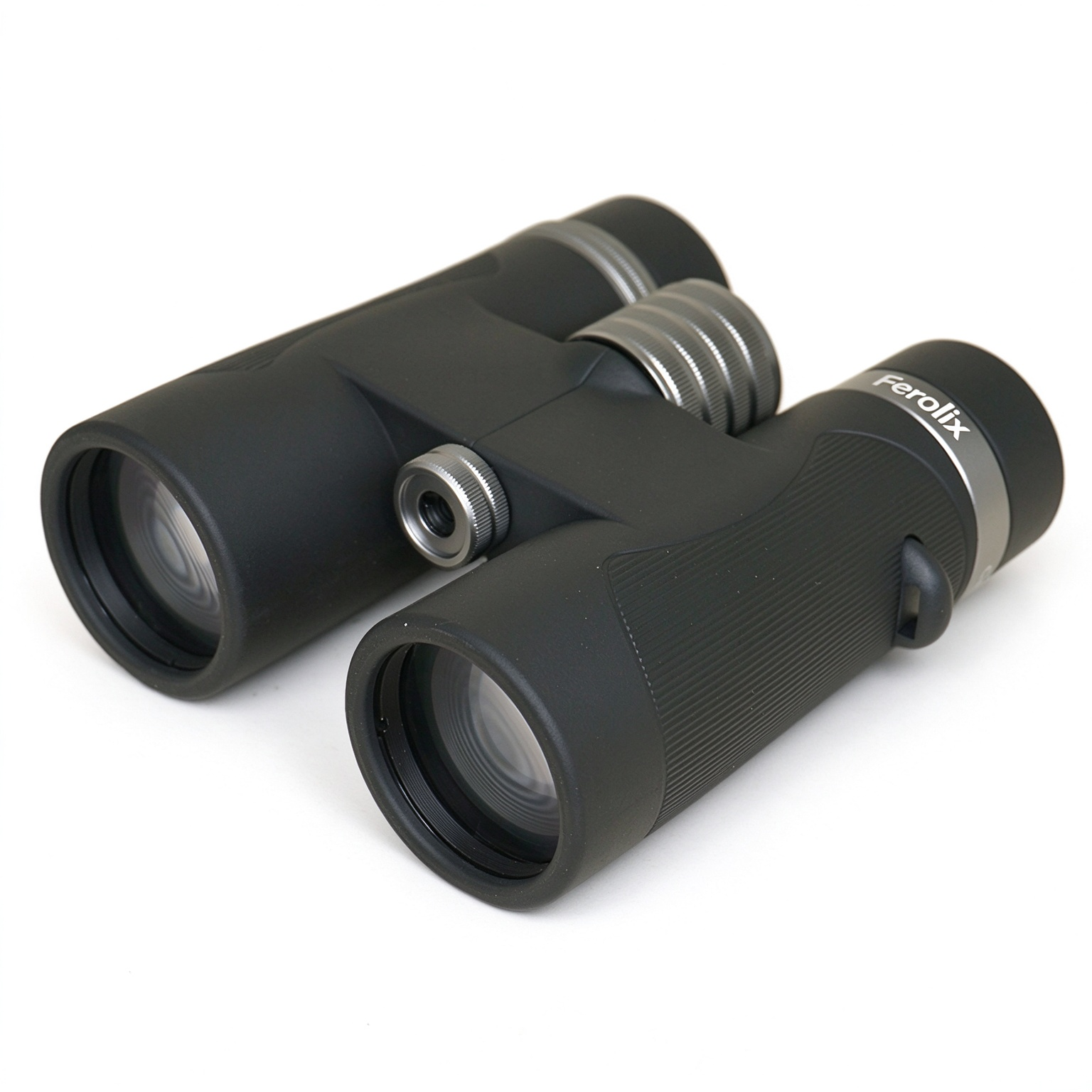 Ferolix JR06-0842 binocular optical detail shot, BaK4 roof prism FMC lens Ferolix JR06-0842 binocular optical detail shot, BaK4 roof prism FMC lens