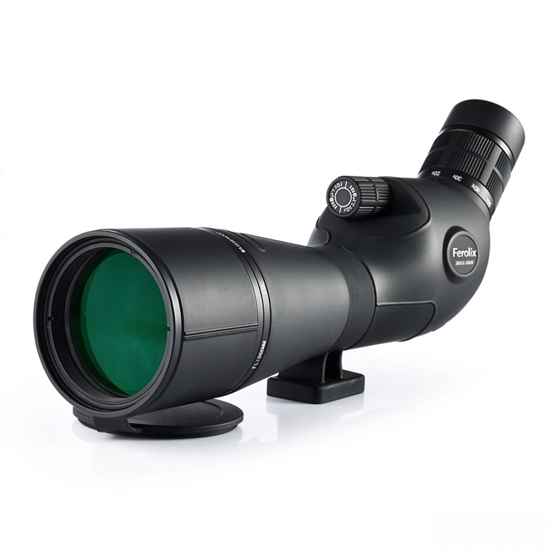 S01-206060 bird watching spotting scope side view, BAK4 Porro prism optical scope S01-206060 bird watching spotting scope side view, BAK4 Porro prism optical scope