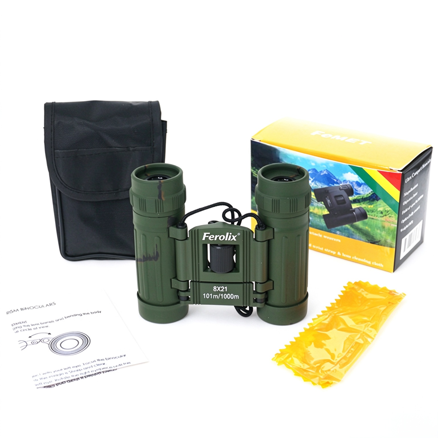 erolix L301-0821 binocular side view, lightweight travel pocket binocular erolix L301-0821 binocular side view, lightweight travel pocket binocular