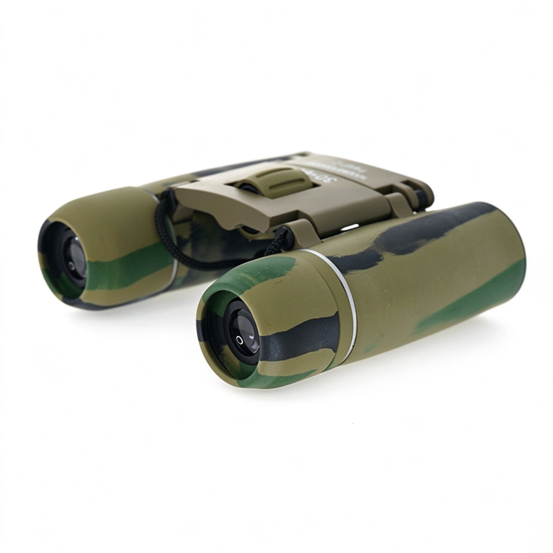 Ferolix L302-0821 8x21 compact roof prism pocket binocular front view white background Ferolix L302-0821 8x21 compact roof prism pocket binocular front view white background