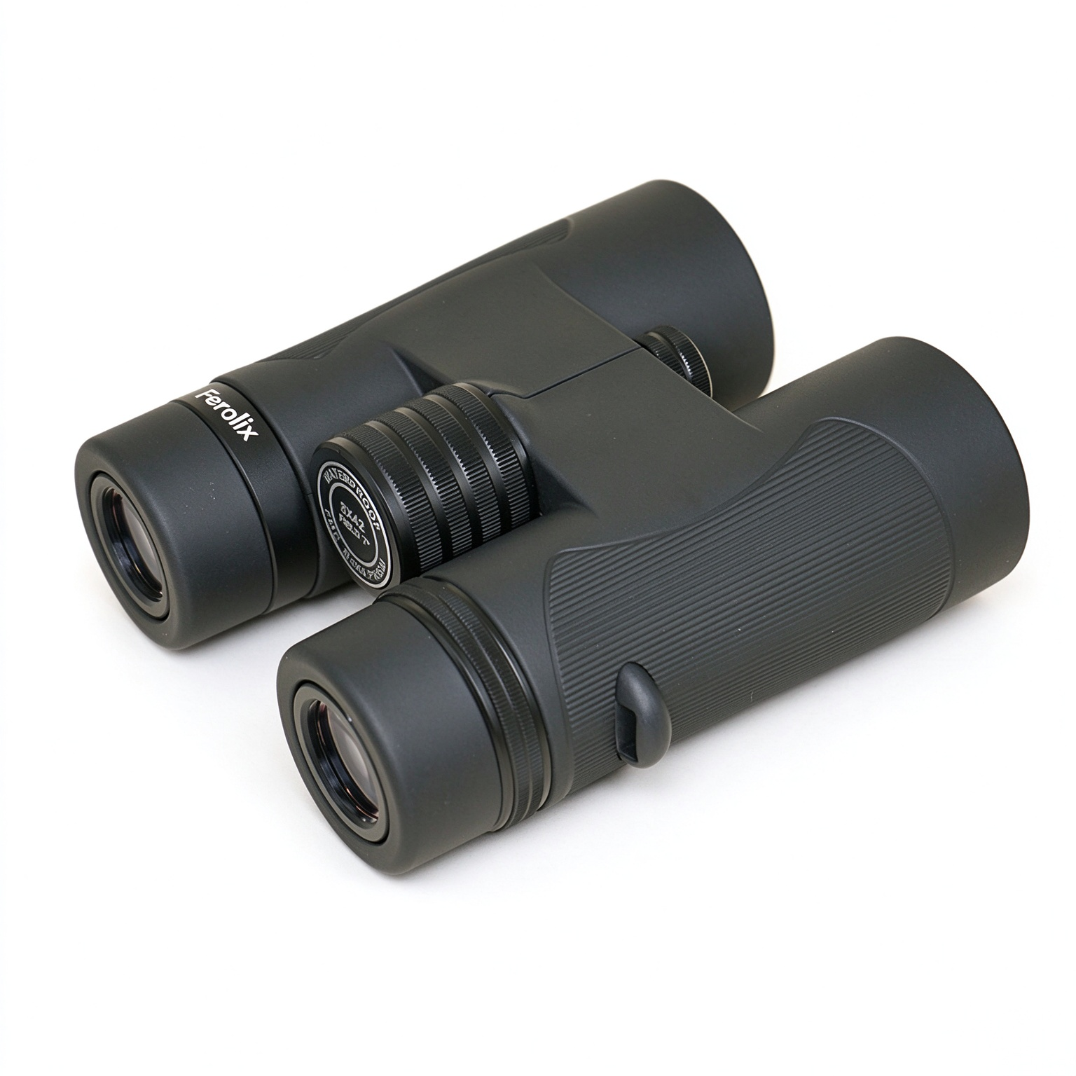 Ferolix JR06-0842 binocular top view with Ferolix logo on housing Ferolix JR06-0842 binocular top view with Ferolix logo on housing