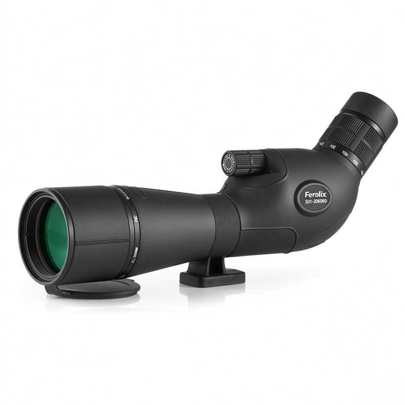 S01-206060 bird watching spotting scope side view, BAK4 Porro prism optical scope S01-206060 bird watching spotting scope side view, BAK4 Porro prism optical scope