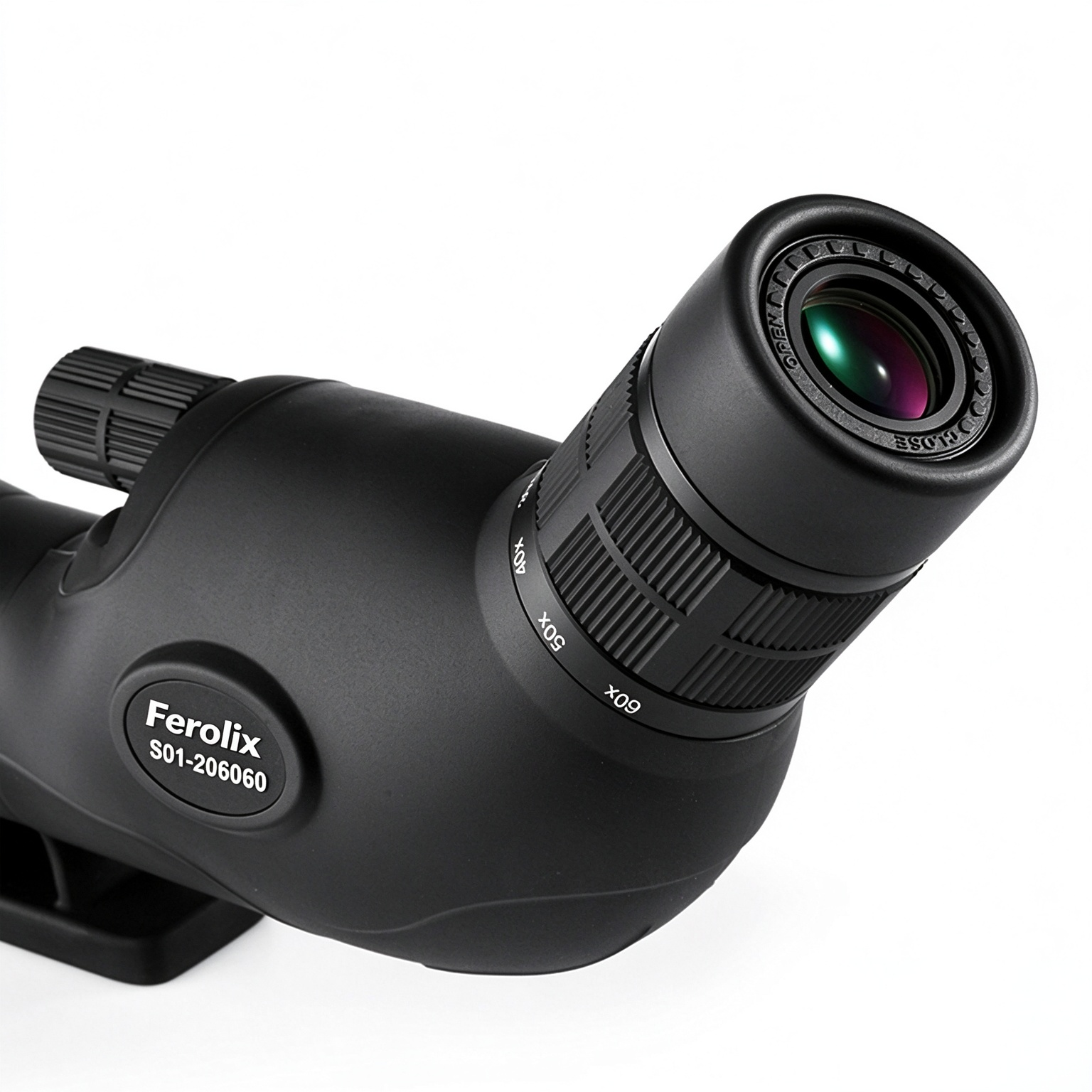 S01-206060 bird watching spotting scope side view, BAK4 Porro prism optical scope S01-206060 bird watching spotting scope side view, BAK4 Porro prism optical scope