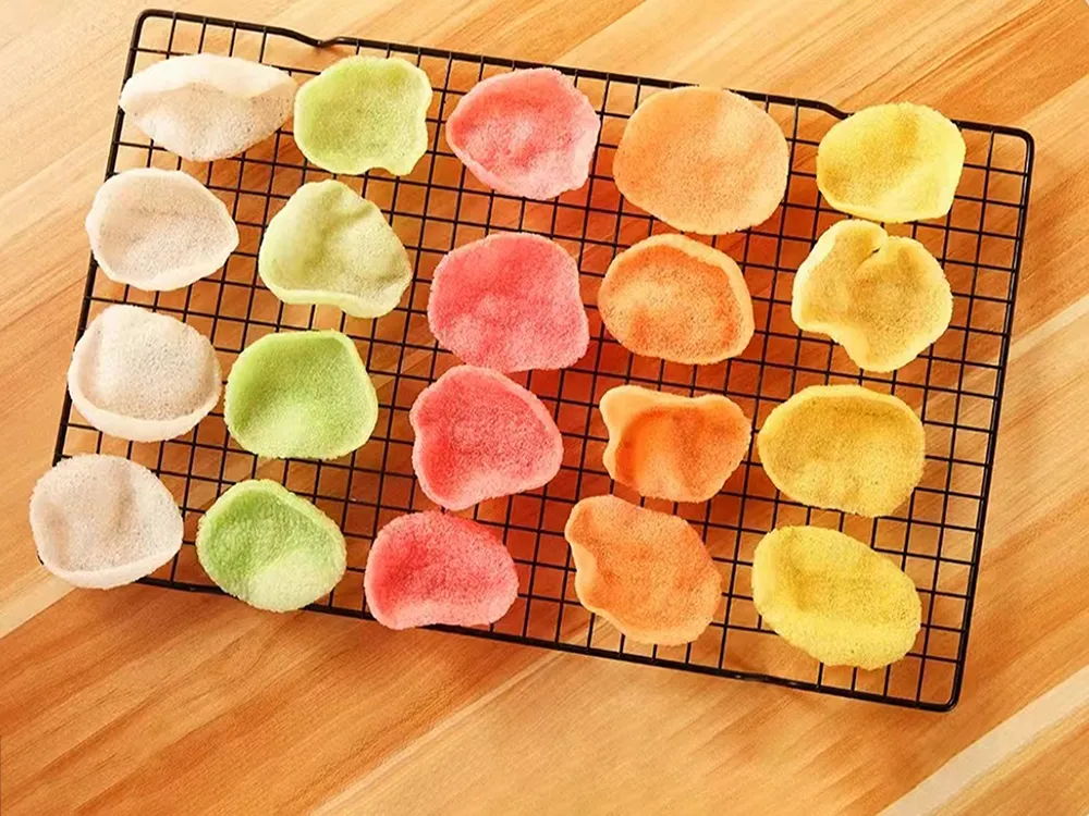Colorful Prawn cracker Slices