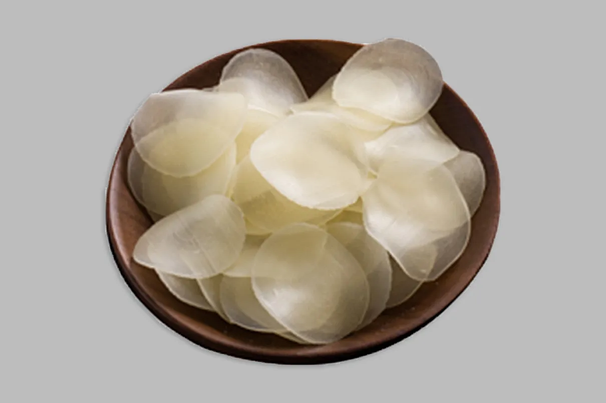 white Prawn crackers