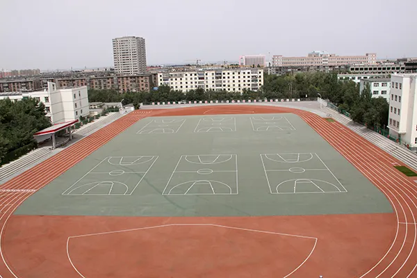 Синьцзян Нормальный университет Пластиковой спорт и проект по баскетбольной площадке