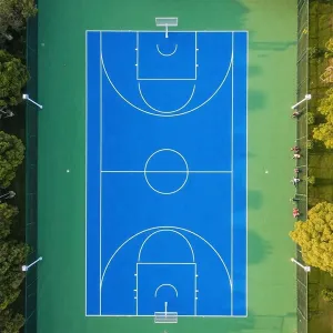 Кремниевая баскетбольная площадка PU