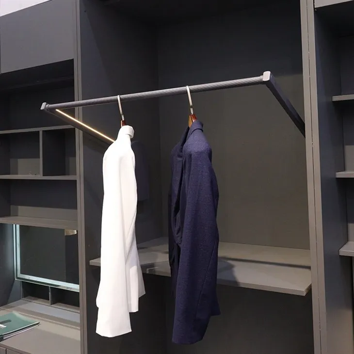 Indoor Bedroom Clothes Rod Lift