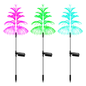 Solar 5-layer optical fiber Christmas tree lamp