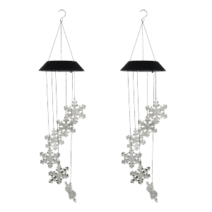 Solar wind chimes and snowflakes