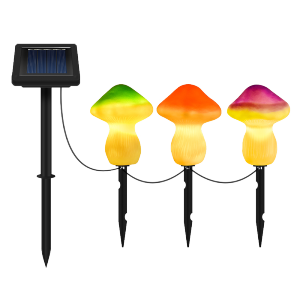 Solar resin mushroom lamp