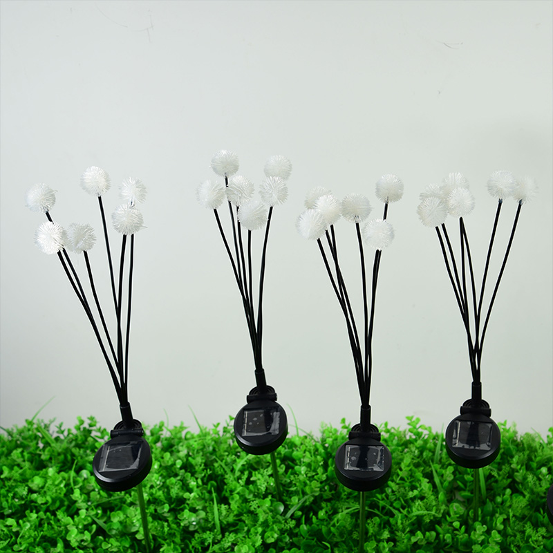 Solar energy 6-head dandelion firefly lamp